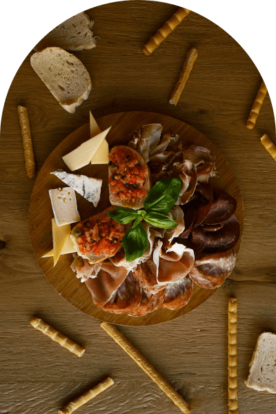Wine pouring over a dinner table